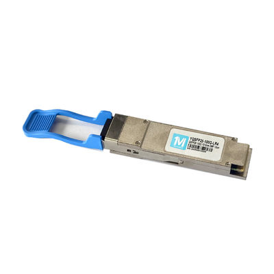 QSFP28-100G-LR4 DDM 호환 1310nm 광학 모듈 10km 거리의 속도 데이터 전송