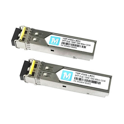 3 155M 듀플렉스 80km 1550nm LC 커넥터 DDM 100BASE SMF 광섬유 모듈 플러그이블 SFP 트랜시버