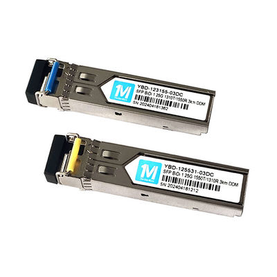 광섬유 송신기 1.25G BIDI 3km 1310nm/1550nm LC 커넥터 DDM WDM 심플렉스 광 모듈 송신기 SFP 모듈