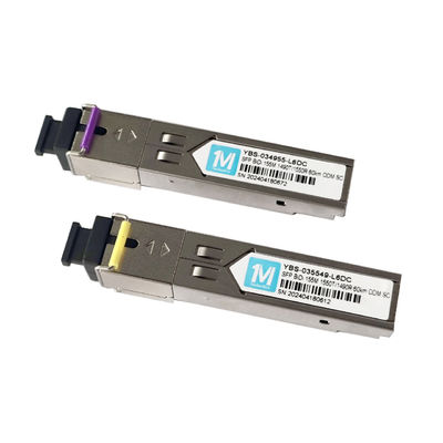 3.3V 155M BIDI 60km 1490nm/1550nmn SC 커넥터 DDM WDM 심플렉스 광 모듈 트랜시버 SFP 모듈 네트워크 SDK