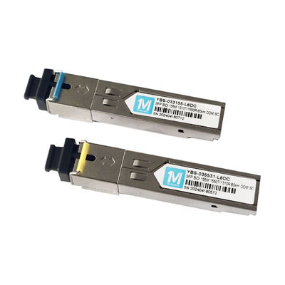 155M BIDI 60km 1310nm/1550nm SC 커넥터 DDM WDM 심플렉스 광 모듈 트랜시버 SFP 모듈 통신 애플리케이션
