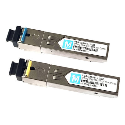 FTTX 155M BIDI 20km 1310nm/1550nm SC 커넥터 DDM WDM 심플렉스 광 모듈 트랜시버 SFP 모듈