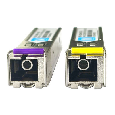 SMF 섬유 타입 1.25G BIDI 80km 1490nm/1550nm SC 커넥터 DDM WDM 심플렉스 광 모듈 트랜시버 SFP 모듈 FTTX