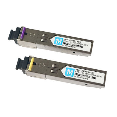 1.25G BIDI 60km 1490nm/1550nmn SC 커넥터 DDM WDM 심플렉스 광 모듈 트랜시버 SFP 모듈 섬유 타입 SMF
