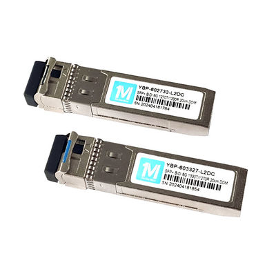 20km 거리 6G SFP BIDI 1270nm/1330nm WDM LC 커넥터 FTTX 섬유 네트워크 모듈 네트워크용 DDM 광학 송신기