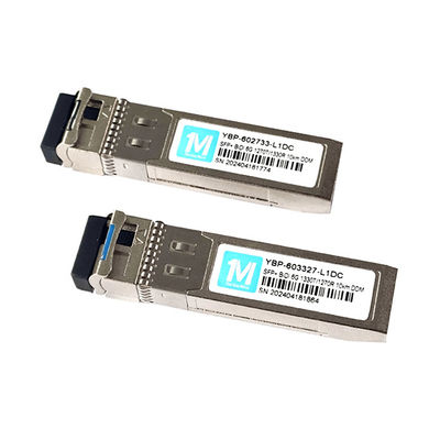 단일 모드 섬유 6G SFP BIDI 10km 1270nm/1330nm WDM LC 커넥터 고속 데이터 전송과 함께 DDM 광 수신기