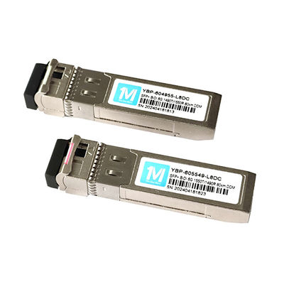 6G SFP BIDI 80km 1490nm/1550nm WDM LC 커넥터 고속 광섬유 네트워크와 함께 DDM 광 수신기
