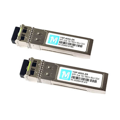 10G SFP 듀플렉스 LC 80km 1550nm LC DDM SMF 10GB 광 모듈 싱글 모드 SFP 모듈 SFP 10G ZR 1550nm 파장