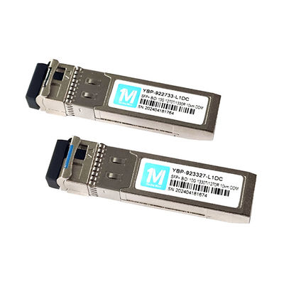 10G SFP BIDI LC 인터페이스 DDMI 광 수신기 10km 1270nm/1330nm WDM LC 커넥터 10G LR 단일 모드 섬유 모듈