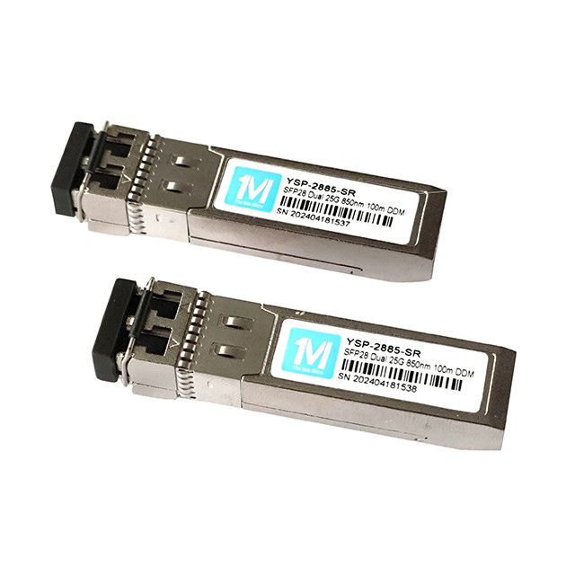 FTTX 25G SFP28 듀플렉스 100m 850nm LC DDM MMF 멀티모드 VCSEL 25GB SFP28 모듈 광 수신기 SFP28 25G SR