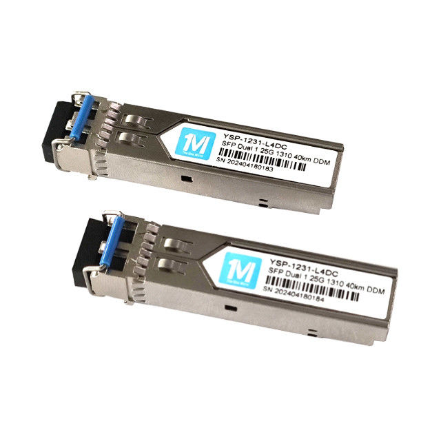 1.25G 듀플렉스 40km 1310nm LC 커넥터 DDM 1000BASE SMF 광섬유 모듈