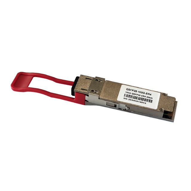 네트워크 GPRS QSFP28-100G-ER4 DDM 호환 트랜시버 모듈을 위한 100G QSFP28 1310nm 40km ER4 LC 광학 모듈