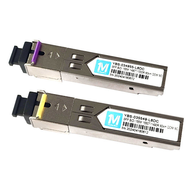 155M BiDi SC 80km 1490nm/1550nm DDM WDM 심플렉스 광 모듈 트랜시버 SFP 모듈