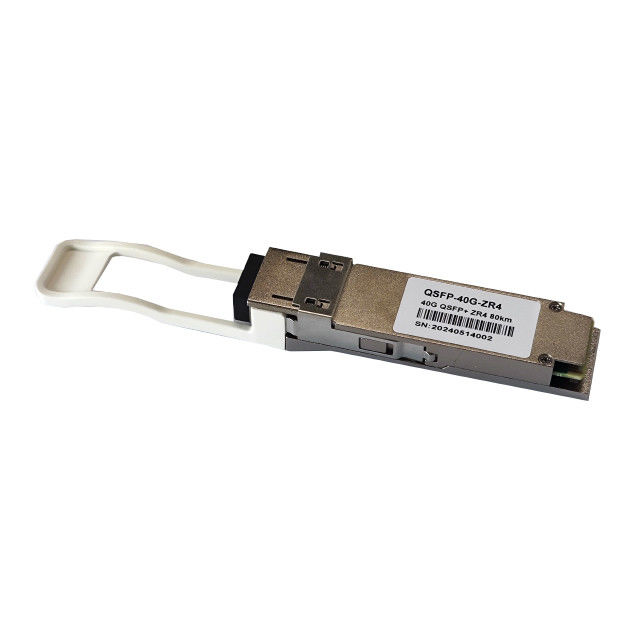 광섬유 유형 SMF 40G QSFP 1310nm 80km ZR4 LC 광 모듈 대역폭 데이터 전송을 위한 DDM 호환 트랜시버