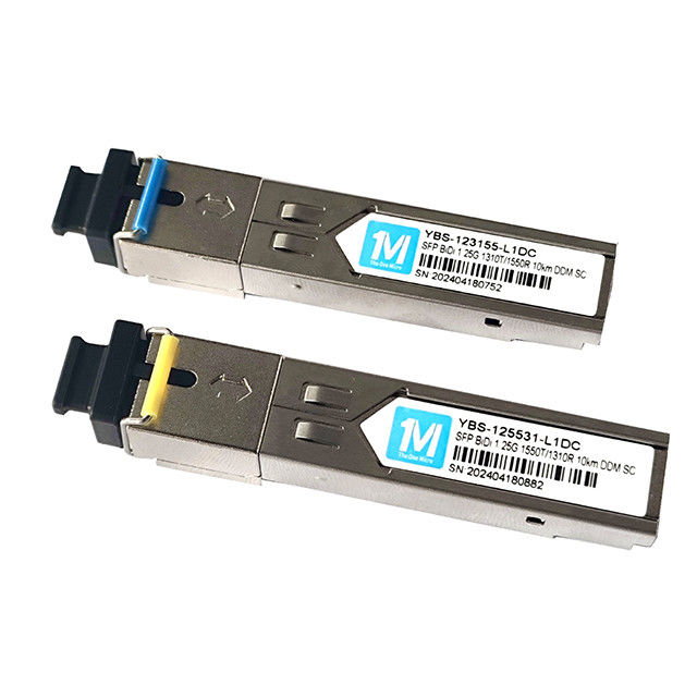 1.25G BIDI SC 10km 1310nm/1550nm DDM WDM 심플렉스 광 모듈 트랜시버 SFP 모듈
