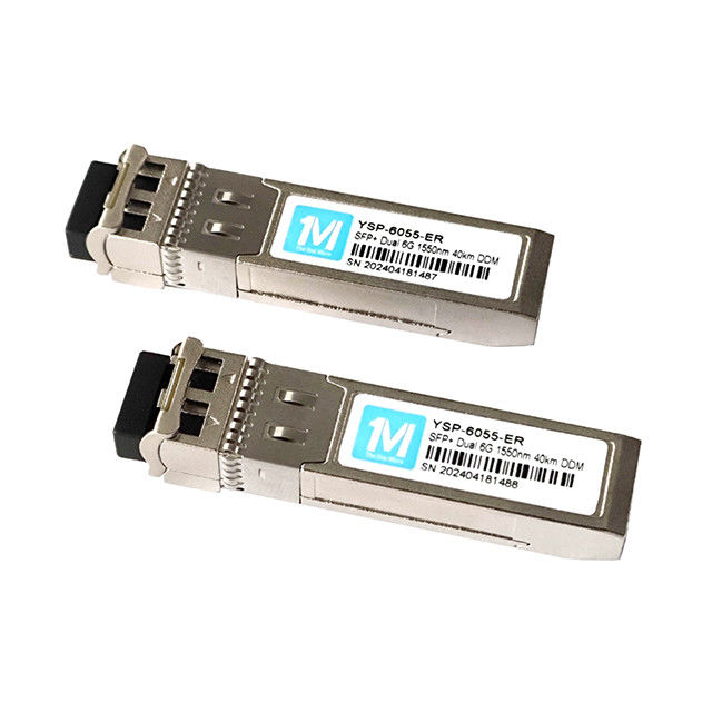 DDMI는 최대 40km까지의 장거리 데이터 전송을 위한 6G SFP 광 모듈을 지원합니다.