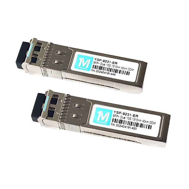 10G SFP 듀플렉스 LC DDM SMF 10GB 광 모듈 싱글 모드 SFP 모듈 데이터 속도 10Gbps 시간 3년 LC 1310nm 듀플렉스 40km