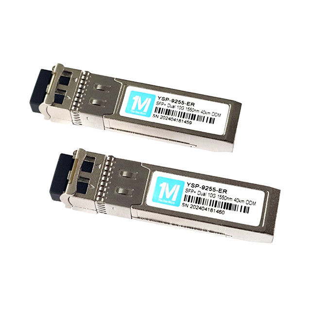 10G SFP 듀플렉스 40km 1550nm LC DDM SMF 광 모듈 싱글 모드 SFP 모듈 SFP 10G ER 고속 네트워크의 이상적인 선택