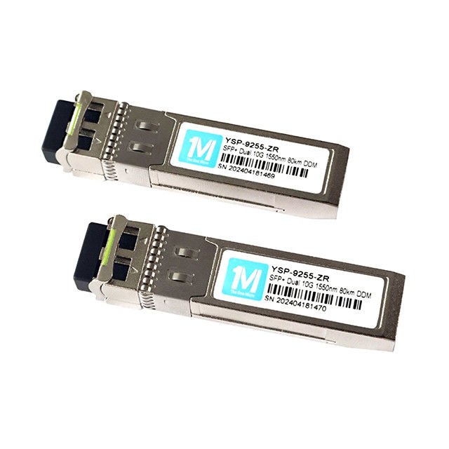 10G SFP 듀플렉스 LC 80km 1550nm LC DDM SMF 10GB 광 모듈 싱글 모드 SFP 모듈 SFP 10G ZR 1550nm 파장