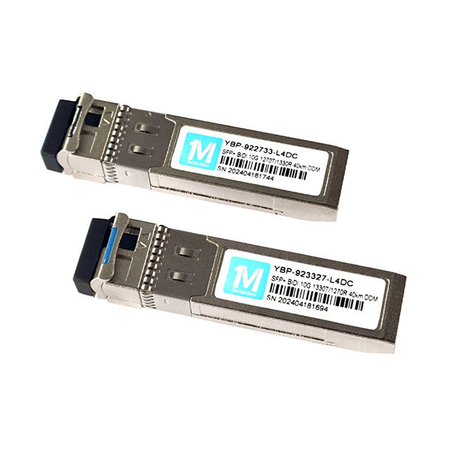 고 용량 데이터 전송 섬유 타입 SMF 10G SFP BIDI 40km 1270nm/1330nm WDM LC 커넥터 DDM 광 수신기